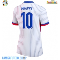 Camisa de time de futebol França Kylian Mbappe #10 Replicas 2º Equipamento Feminina Europeu 2024 Manga Curta